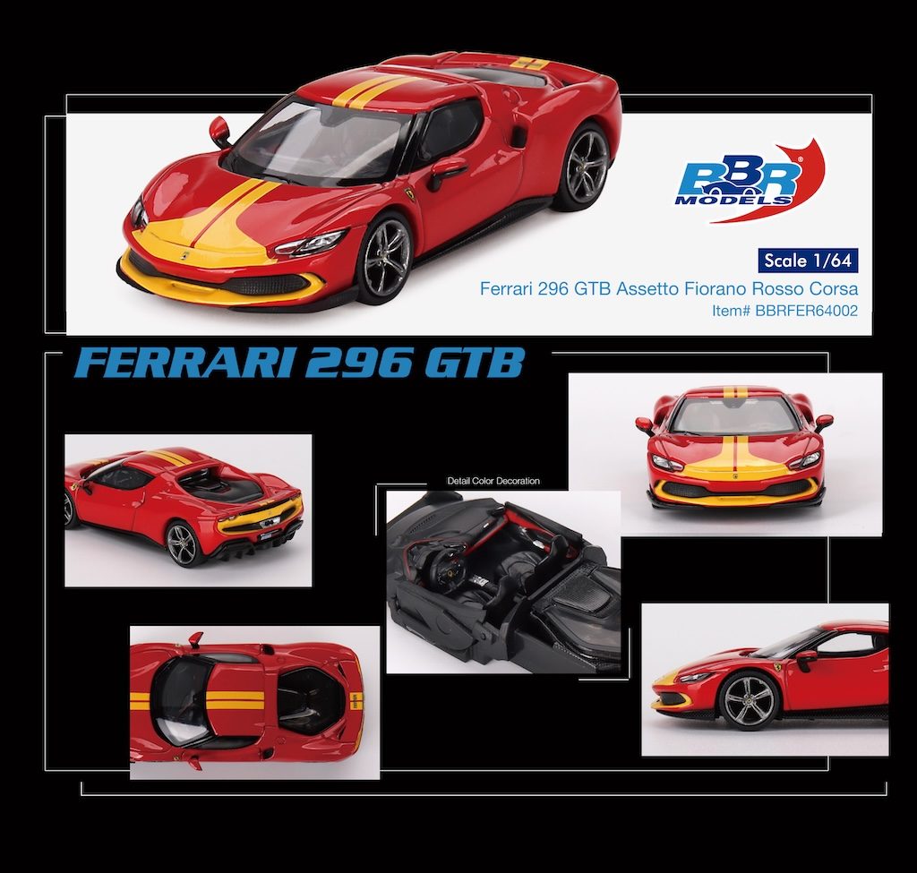 Ferrari 296 GTB Assetto Fiorano Rosso Corsa BBRFER64002