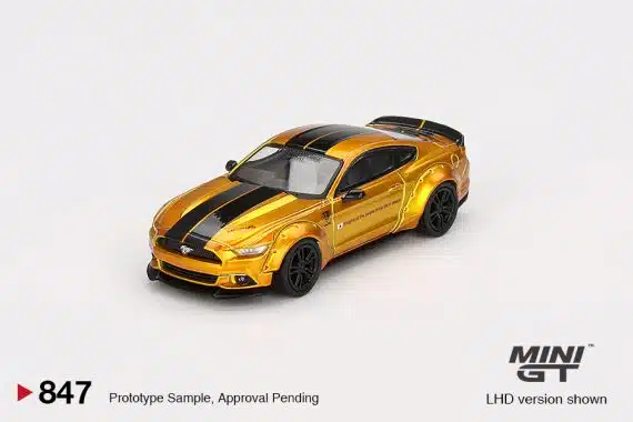MINI GT No.847 LB-WORKS FORD MUSTANG LB Gold MGT00847