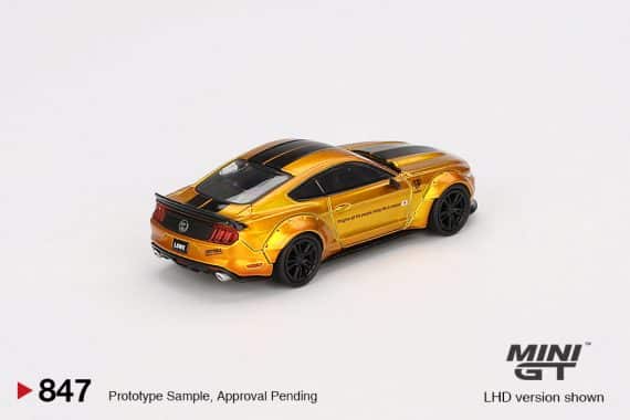 MINI GT No.847 LB-WORKS FORD MUSTANG LB Gold MGT00847
