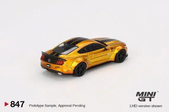 MINI GT No.847 LB-WORKS FORD MUSTANG LB Gold MGT00847