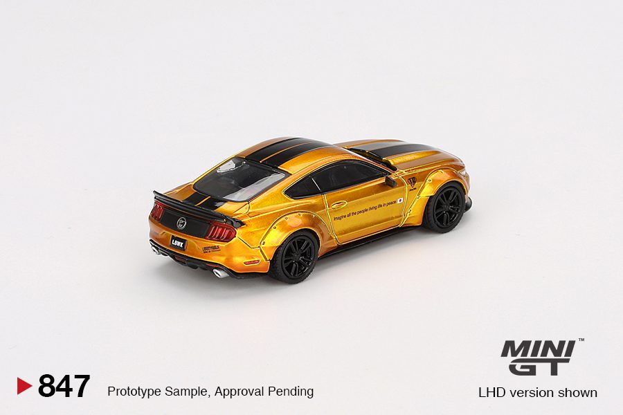 MINI GT No.847 LB-WORKS FORD MUSTANG LB Gold MGT00847