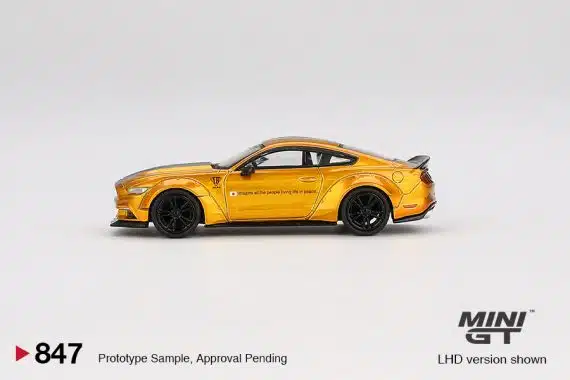 MINI GT No.847 LB-WORKS FORD MUSTANG LB Gold MGT00847