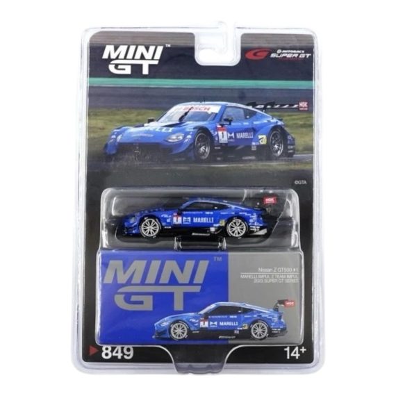 MINI GT No.849 Nissan Z GT500 #1 "MARELLI IMPUL Z" TEAM IMPUL 2023 SUPER GT SERIES / SUPER GT Blister Packaging MGT00849
