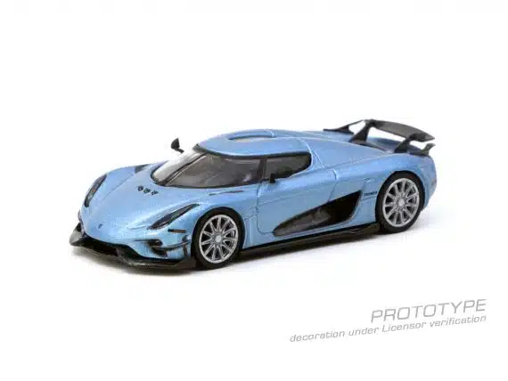 Tarmac Works 1:64 GLOBAL64 Koenigsegg Regera Light Blue Metallic