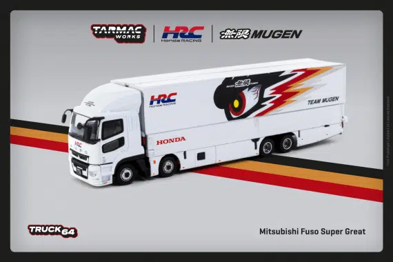 Tarmac Works 1:64 TRUCK64 Mitsubishi Fuso Super Great TEAM MUGEN T64T-TL001-MU