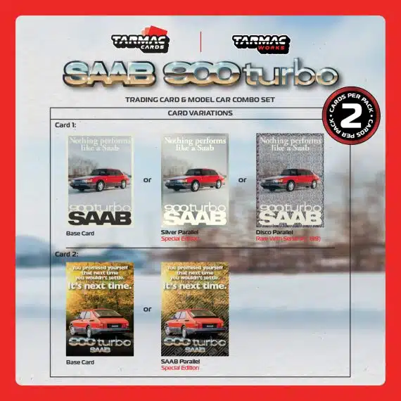 Tarmac Works 1:64 GLOBAL64 Saab 900 Turbo Red T64G-056-RE