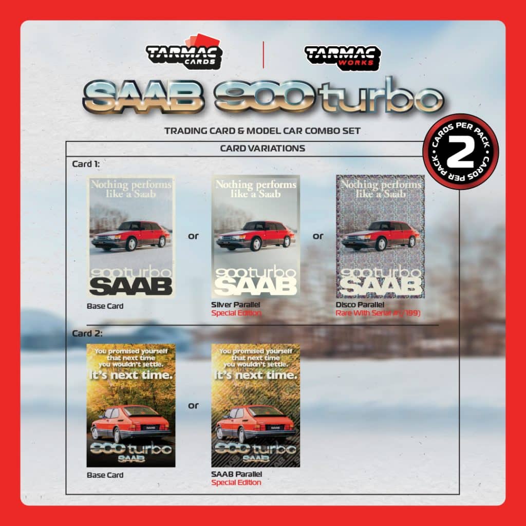 Tarmac Works 1:64 GLOBAL64 Saab 900 Turbo Red T64G-056-RE