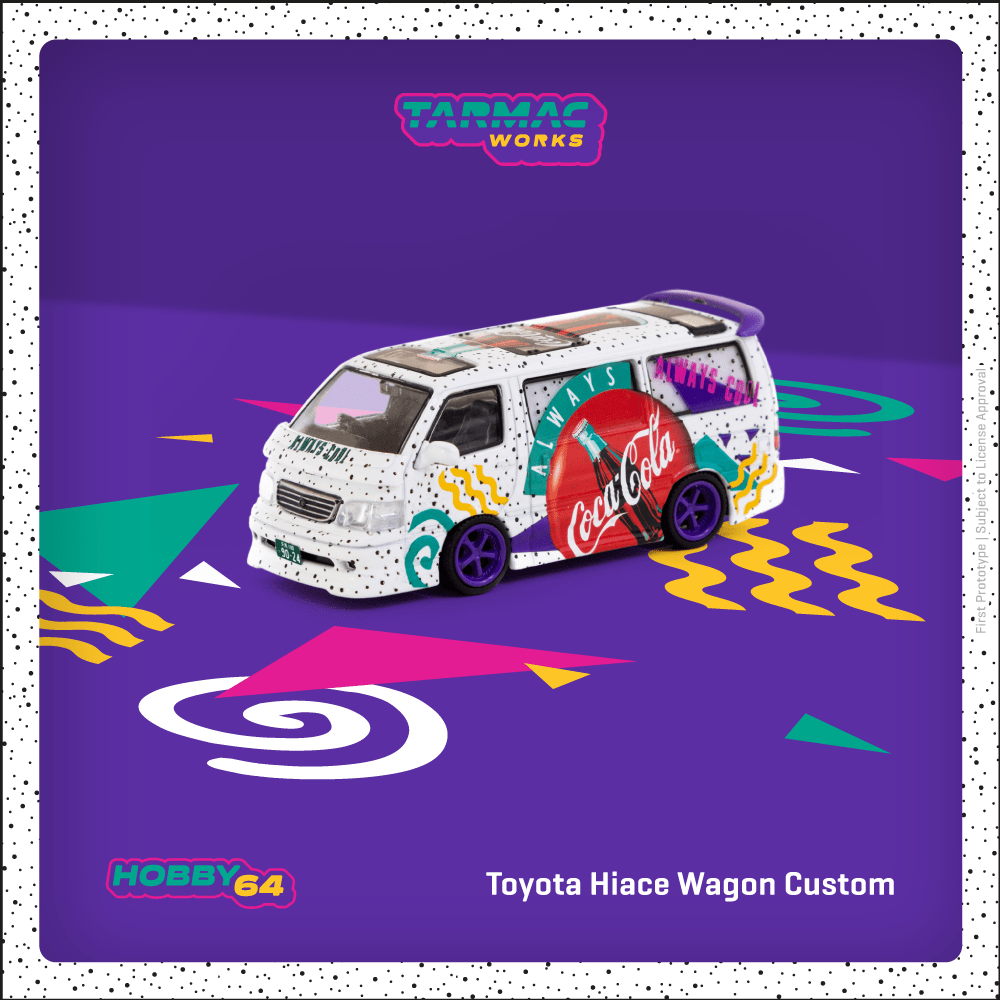 HOBBY64 Toyota Hiace Wagon Custom Coca-Cola Delivery Van T64-078-CC