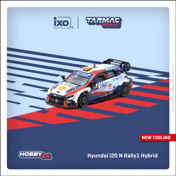 HOBBY64 Hyundai i20 N Rally1 Hybrid Rallye Monte-Carlo 2024 Winner Thierry Neuville / Martijn Wydaeghe T64-089-24MCR11