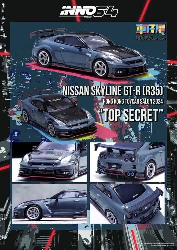 Nissan GT-R (R35) Nismo 2024 Top Secret Edition Hong Kong Toy Car Salon 2024 Special Edition IN64-R35TS-HKTS24