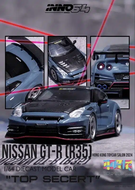 Nissan GT-R (R35) Nismo 2024 Top Secret Edition Hong Kong Toy Car Salon 2024 Special Edition IN64-R35TS-HKTS24