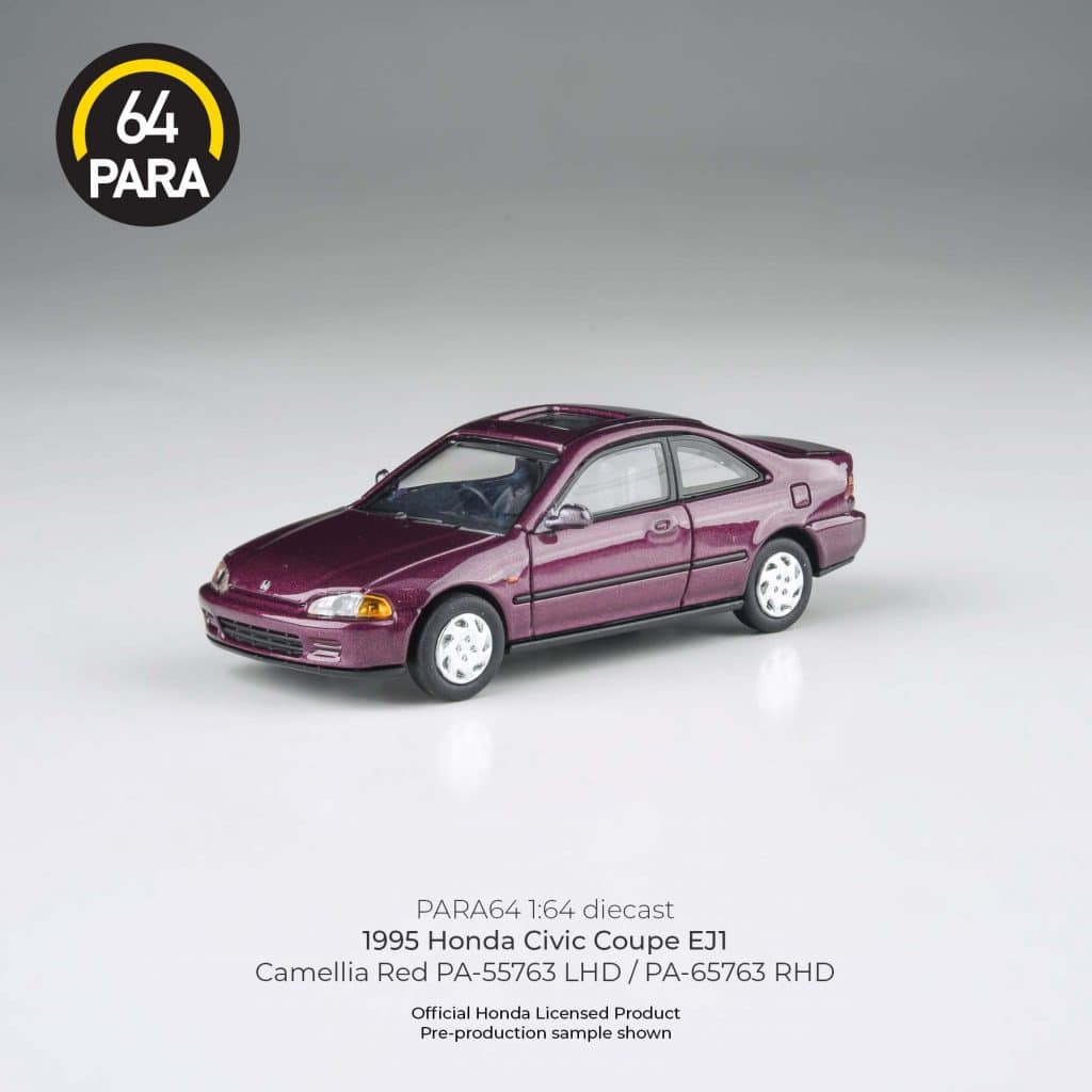 1995 Honda Civic Coupe EJ1 Camellia Red PA-65763