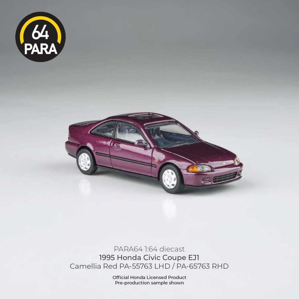 1995 Honda Civic Coupe EJ1 Camellia Red PA-65763