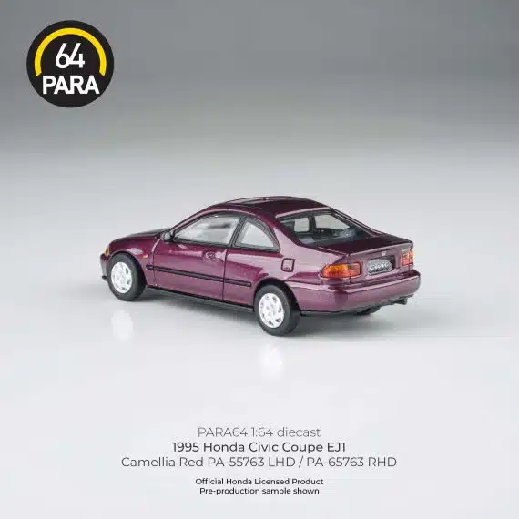 1995 Honda Civic Coupe EJ1 Camellia Red PA-65763