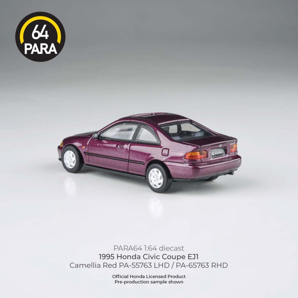 1995 Honda Civic Coupe EJ1 Camellia Red PA-65763