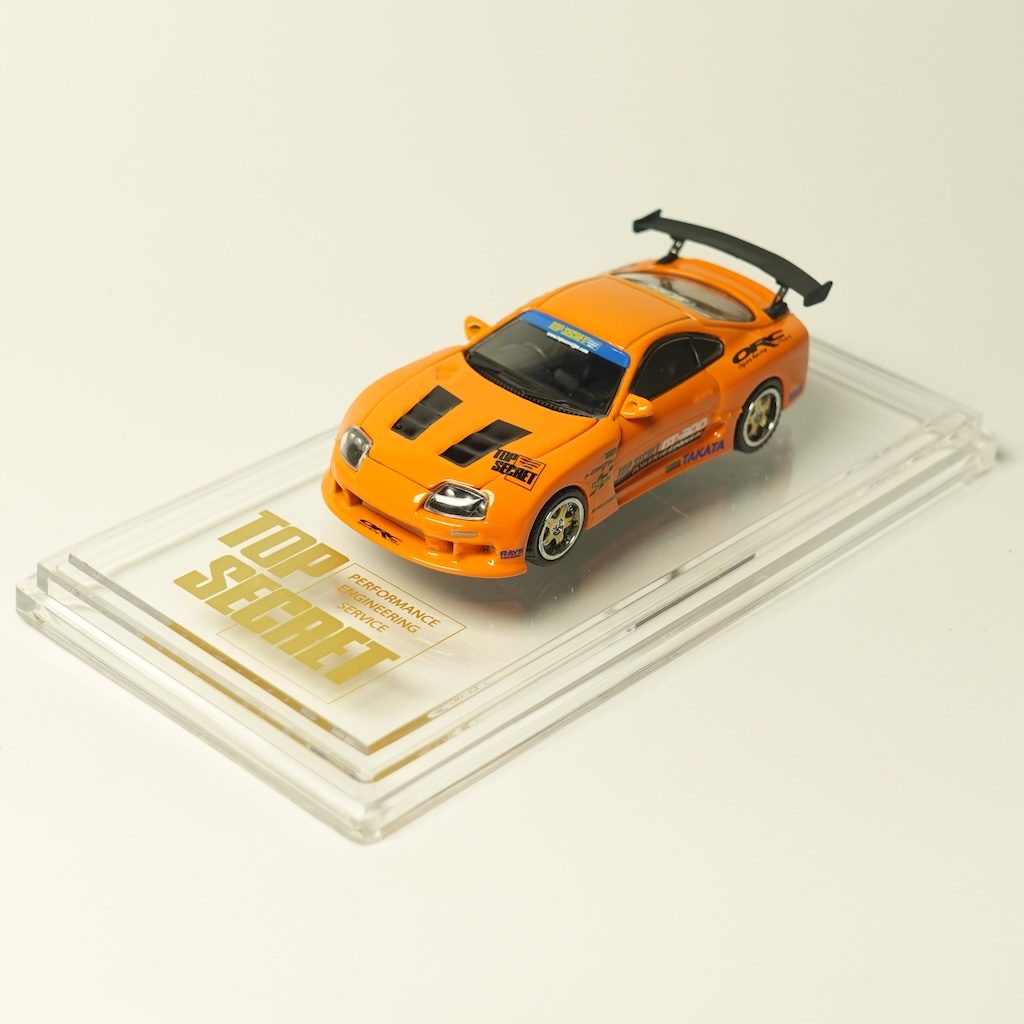 BM Creations 1:64 BMC Toyota Supra (JZA80) X Top Secret -Orange (Indonesia) 64B0433
