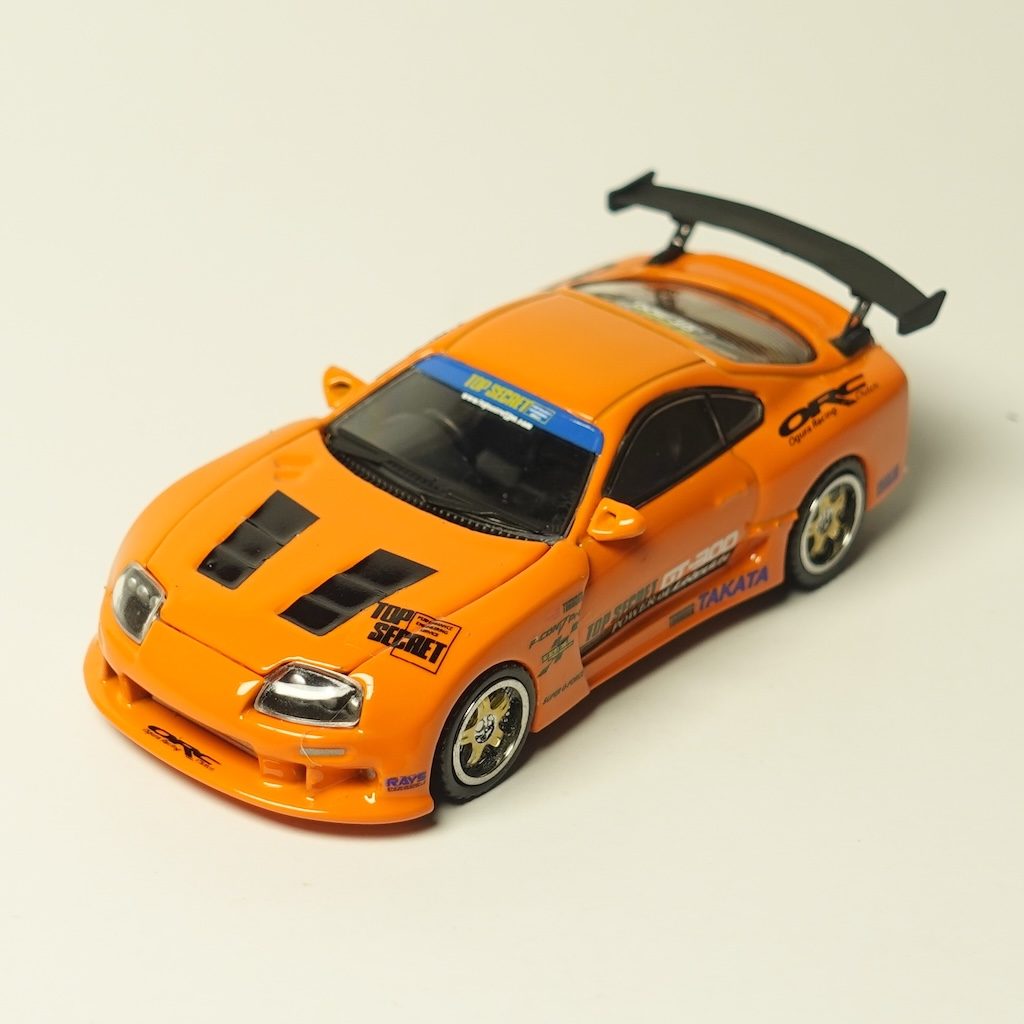 BM Creations 1:64 BMC Toyota Supra (JZA80) X Top Secret -Orange (Indonesia) 64B0433