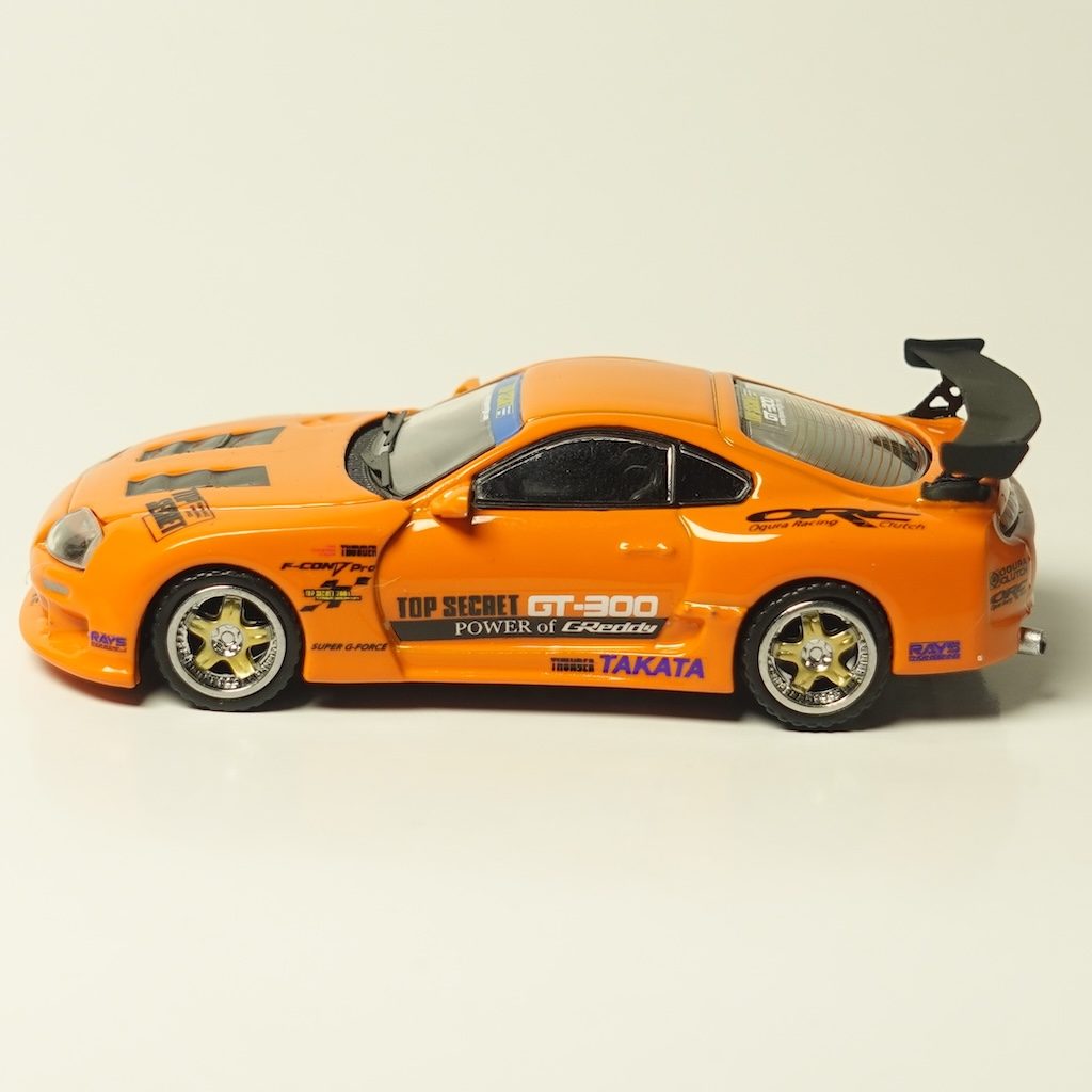 BM Creations 1:64 BMC Toyota Supra (JZA80) X Top Secret -Orange (Indonesia) 64B0433