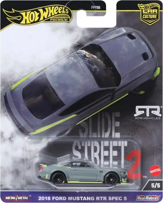 Hot Wheels Premium Car Culture Slide Street 2018 Ford Mustang RTR Spec 5