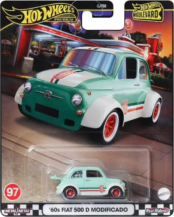 Hot Wheels Premium Boulevard '60s Fiat 500D Modifiado
