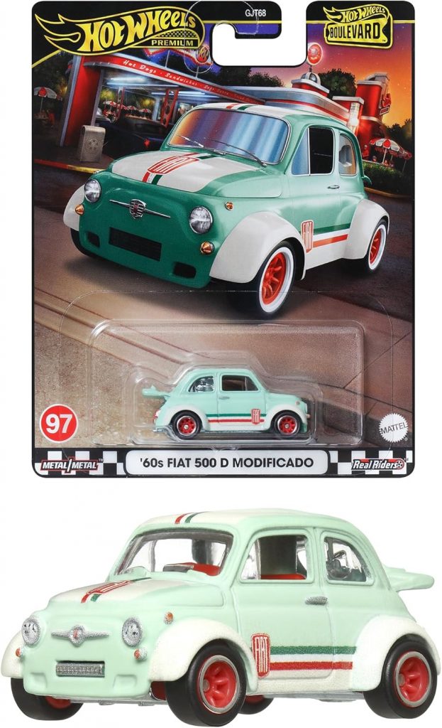 Hot Wheels Premium Boulevard '60s Fiat 500D Modifiado