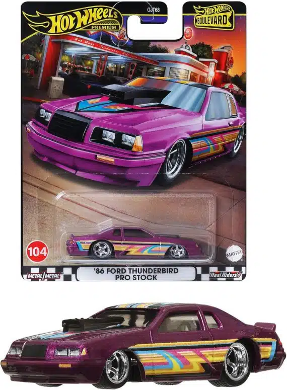 Hot Wheels Premium Boulevard '86 Ford Thunderbird Pro Stock HRT72