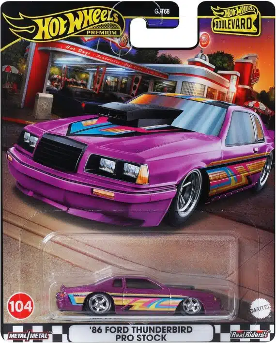 Hot Wheels Premium Boulevard '86 Ford Thunderbird Pro Stock HRT72