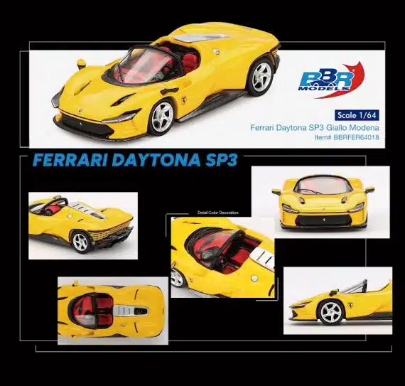 Ferrari Daytona SP3 Giallo Modena BBRFER64018
