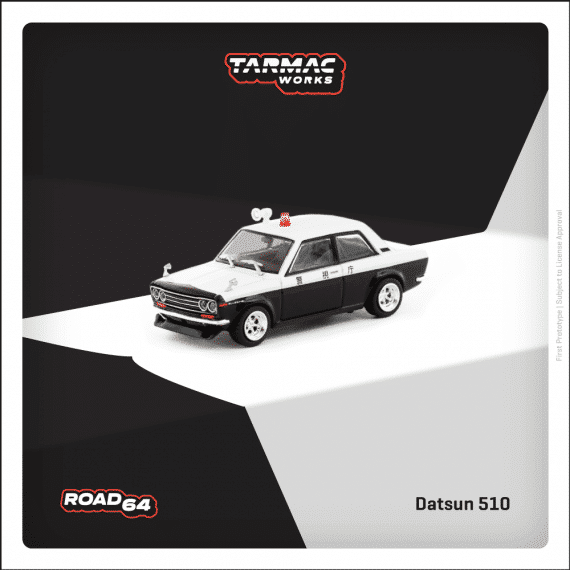 Tarmac Works 1:64 ROAD64 Datsun 510 Police Car T64R-052-PC