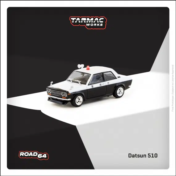 Tarmac Works 1:64 ROAD64 Datsun 510 Police Car T64R-052-PC