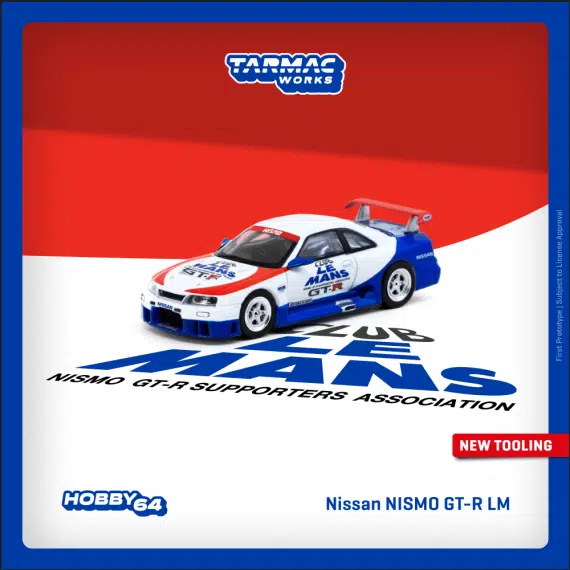 Tarmac Works 1:64 HOBBY64 Nissan NISMO GT-R LM Test Car T64-067-TC