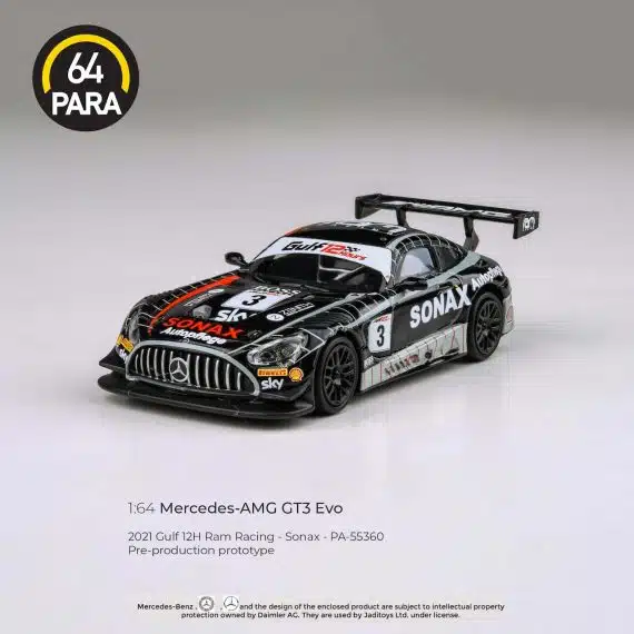 PARA64 1:64 Mercedes-AMG GT3 2021 Gulf 12H Ram Racing - Sonax PA-55360