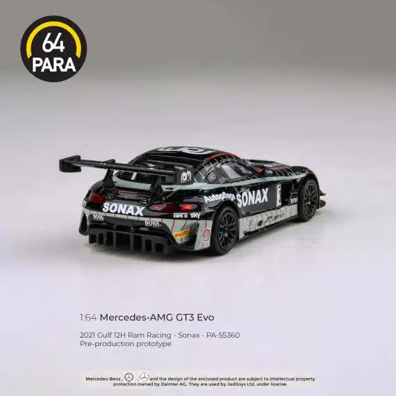 PARA64 1:64 Mercedes-AMG GT3 2021 Gulf 12H Ram Racing - Sonax PA-55360