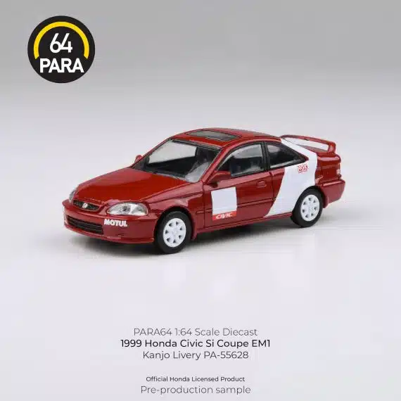 PARA64 1:64 1999 Honda Civic Si Coupe EM1 Kanjo Livery PA-55628