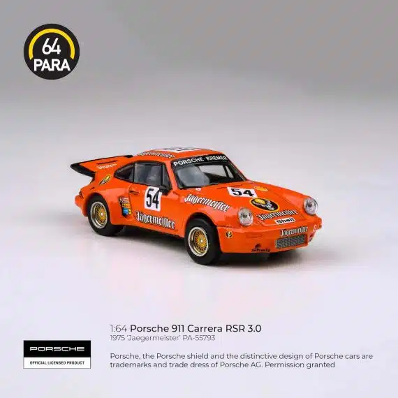 PARA64 1:64 1974 Porsche 911 Carerra RSR 3.0 Jaegermeister PA-55793