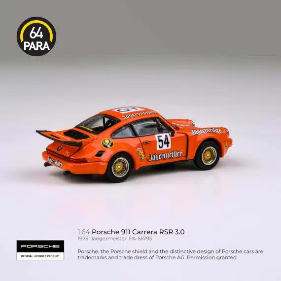 PARA64 1:64 1974 Porsche 911 Carerra RSR 3.0 Jaegermeister PA-55793
