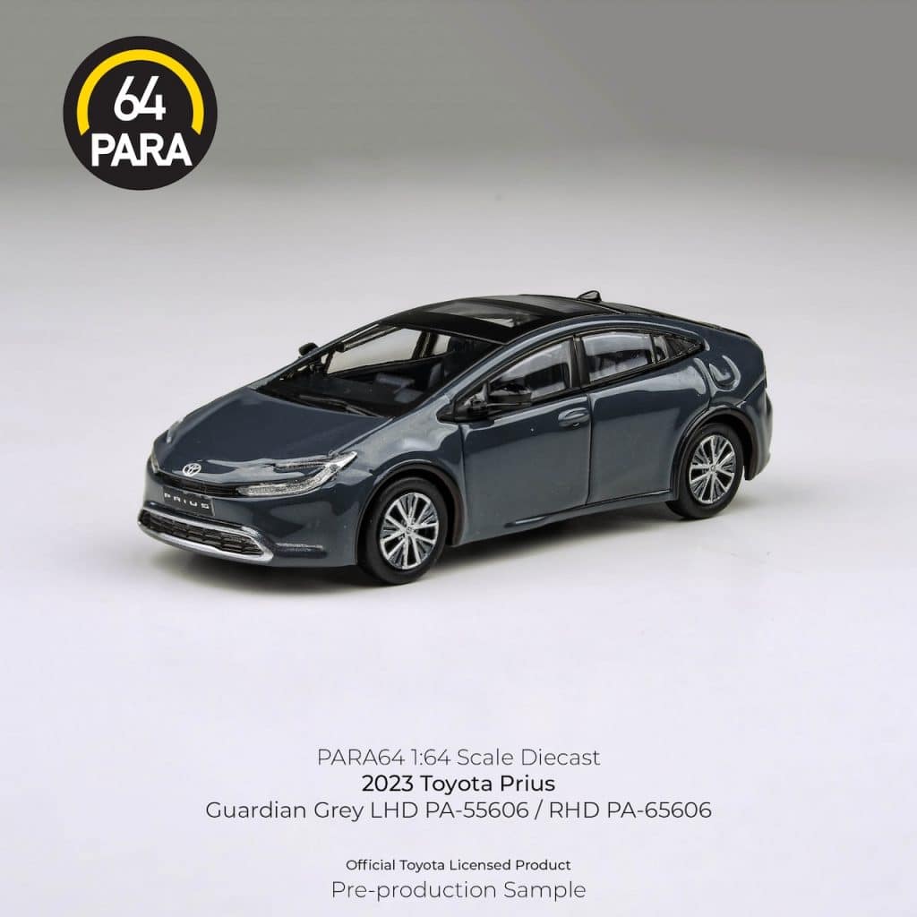 PARA64 1:64 2023 Toyota Prius Guardian Grey PA-65606