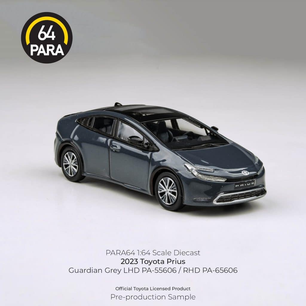 PARA64 1:64 2023 Toyota Prius Guardian Grey PA-65606