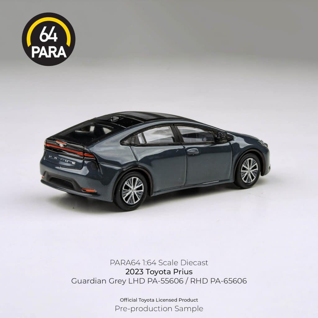 PARA64 1:64 2023 Toyota Prius Guardian Grey PA-65606