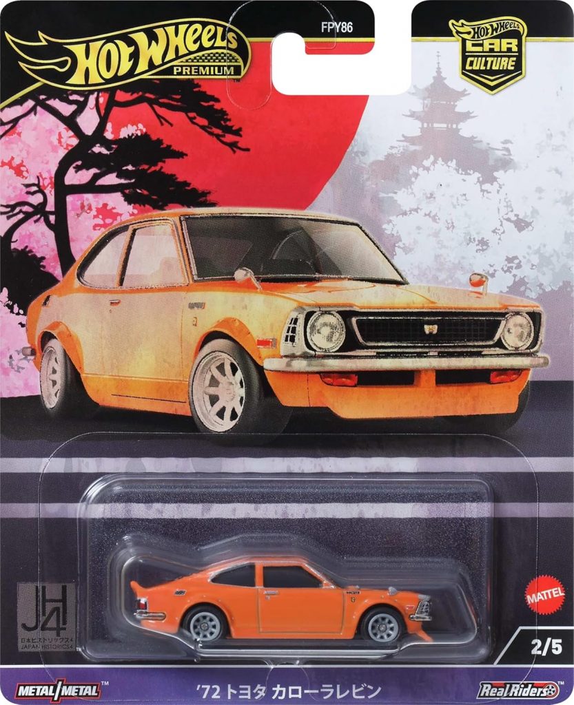 Hot Wheels Premium Car Culture Japan Historics 4 '72 Toyota Corolla Levin HRV69