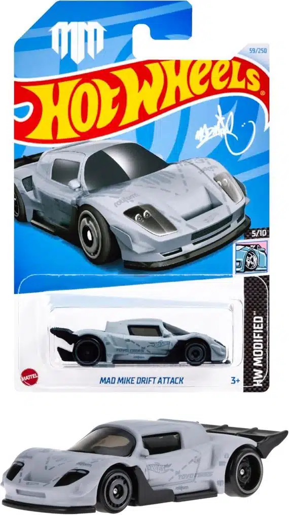 Hot Wheels Basic Car No.59 Mad Mike, Drift Attack HXP78