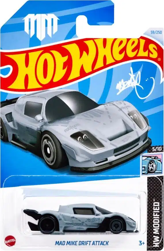 Hot Wheels Basic Car No.59 Mad Mike, Drift Attack HXP78