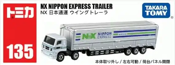 Takara Tomy Tomica Long Type No.135 NX Japanese Transportation Wing Trailer