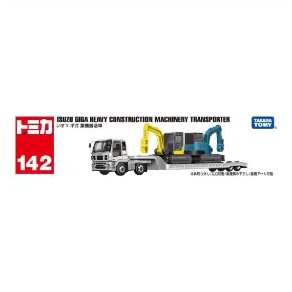 Takara Tomy Tomica Long Type Long No.142 Isuzu Giga Heavy Equipment Carrier