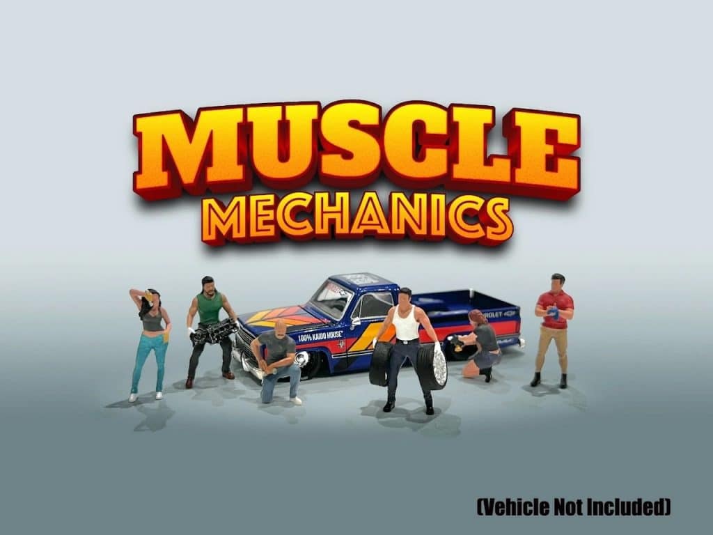American Diorama 1:64 Figure Set: Muscle Mechanics AD-2417