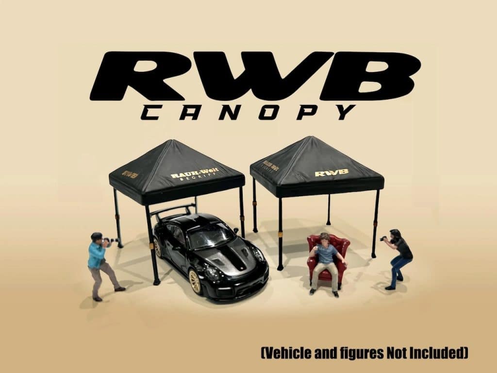 American Diorama 1:64 1:64 RWB Canopy Set (Set of 2 canopies, Blister packaging) *Official RWB Licensed product AD-2418