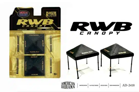 American Diorama 1:64 1:64 RWB Canopy Set (Set of 2 canopies, Blister packaging) *Official RWB Licensed product AD-2418