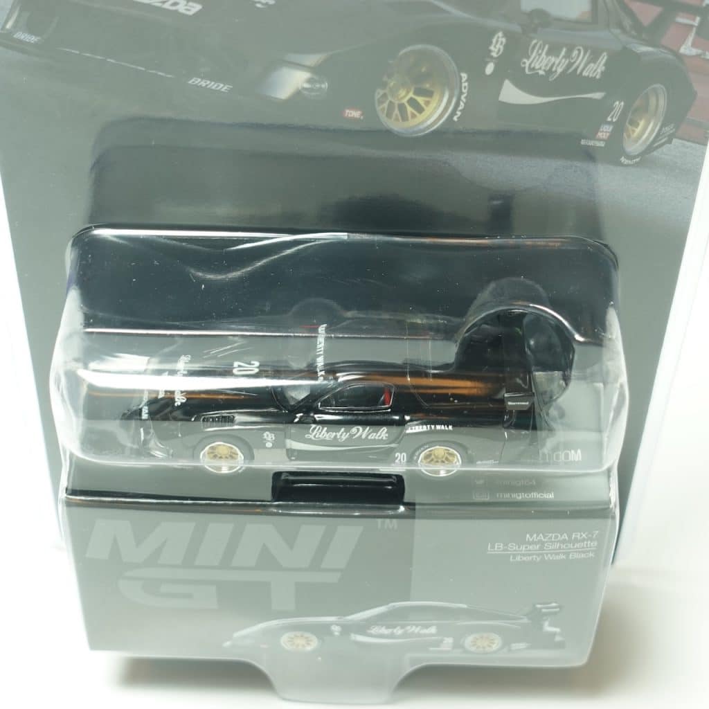 MINI GT No.785 MAZDA RX-7 LB-Super Silhouette Liberty Walk Black/ Blister Packaging MGT00785-BL