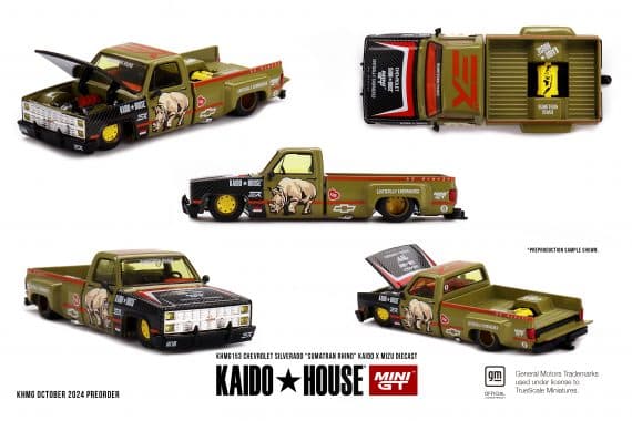 MINI GT No.153 Chevrolet Silverado “Sumatran Rhino” KAIDO x MIZU Diecast KHMG153