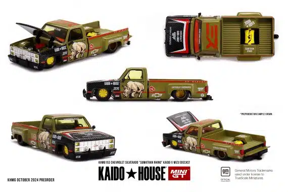 MINI GT No.153 Chevrolet Silverado “Sumatran Rhino” KAIDO x MIZU Diecast KHMG153